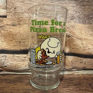 Ziggy 1979 Vintage Time for a Food Break Glass Tom Wilson Universal Press Retro